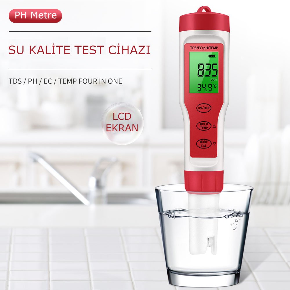 Noyafa EZ-9908 4 In 1 Su Kalite Test Cihazı